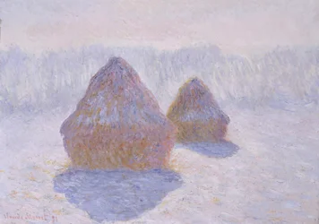 Heuhaufen (Schnee- und Sonneffekt)